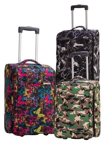 Soft cabin luggage - luggage, printed
