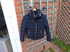 Zara Coat Black size L, Puffer Jacket Hooded Duck Down Filled