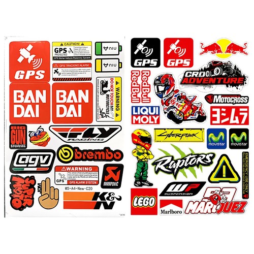 39x stickers motorbike - stickers,
