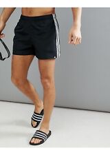 adidas 3 Stripes Swim Shorts Mens - Swimming Trunks - Black - All Sizes