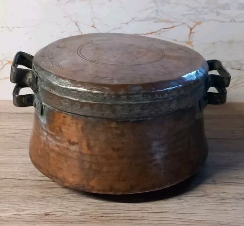 Antique large lined copper - lined,