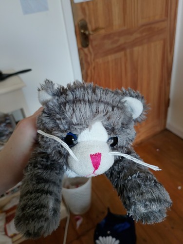 Flying tiger grey stripe plush - flying,