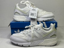 Adidas Originals ZX 1K Boost Running Shoes  UK 9 EUR 43 1/3  White NEW