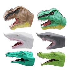 Dinosaur Hand Puppet Funny Toy Soft Animal Head Hand Puppet Figure Toy Gloves 