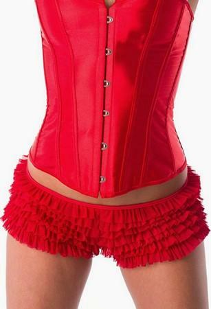 Velvet kitten red ruffle - velvet,