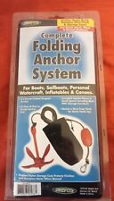 Kwik Tek A2 complete folding anchor system - jet ski, dinghy, kayak, canoe, boat