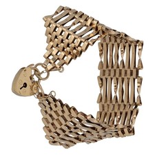 9ct gold bracelet 79g - 9ct, 17.79g