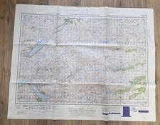 7 X ANTIQUE RAF WAR OFFICE ORDANANCE SURVEY/TRAINING MAPS OF SCOTLAND. 1949/62