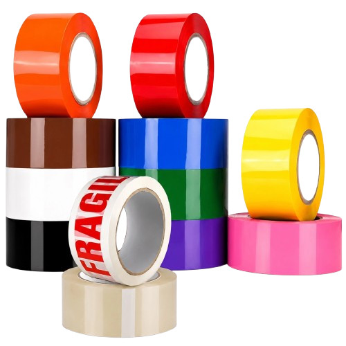 Coloured parcel packaging tape - coloured,