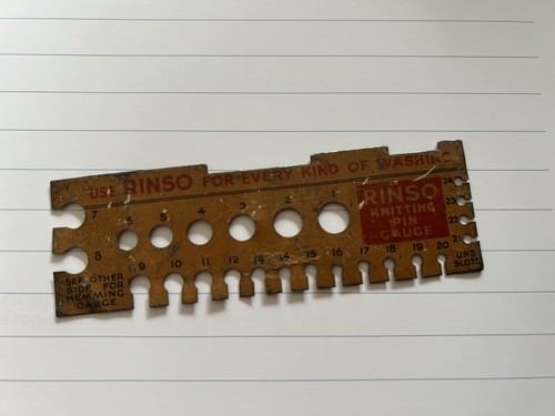 Vintage rinso knitting - knitting, needle