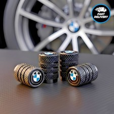 4 x BMW Dust Caps Tyre Valve Caps Covers M Sport Black 1 2 3 4 5 6 Series Luxury