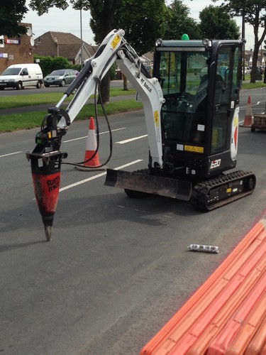 Mini digger with - digger,