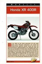 Honda XR 400R Information Card