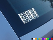 MADE IN UK BARCODE FUNNY CAR