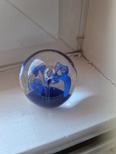 Blue.Flower Antique Glass