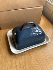 Denby Boston Blue Butter Dish