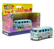 Corgi Volkswagen VW Camper Bus CC 02738 - Peace And Love - Hippie Van