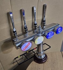 4  Way Beer Pump/ Beer Font / Pub /Bar / Mancave/Strongbow/Red Stripe/Fosters