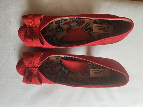 Miss fire red shoes - fire, bow