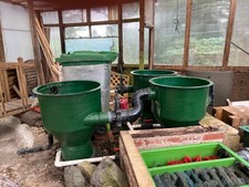 3 GM Vortex Filters, Settlement chamber. With 4 bags of K1 Pond Filter Media 25L