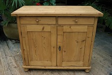 💕 Fab & Chunky Old Antique Pine Dresser Base/ Sideboard/TV Stand/Vanity 💕