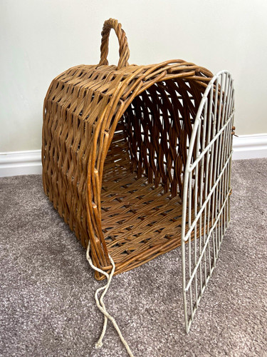 Vintage wicker cat carrier - vintage, |