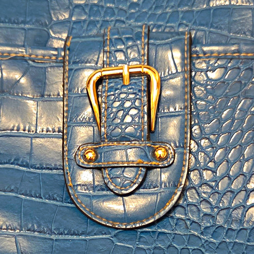 Bueno blue crocodile embossed - bueno,