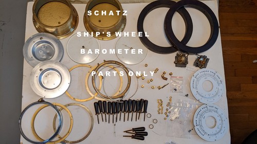 Schatz ship wheel barometer - ship's,