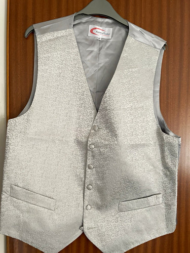 Wedding waistcoat silver - wedding,