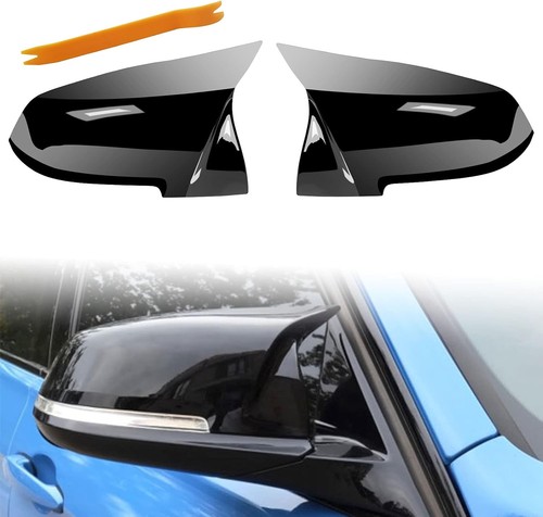 Gloss black wing mirror - black,