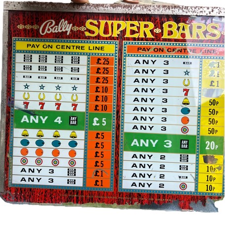 Bally super bars top glass - bars,