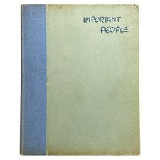 Important People J.H. Dowd Hardcover Art Book Vintage Illustration Drawings