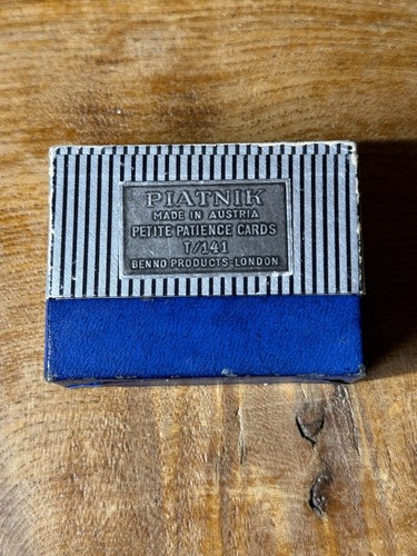 Vintage piantik patience cards - vintage,