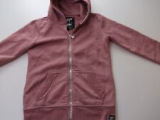 Superdry orange label Luxe Hoodie Womens XS Salmon Pink sweatshirt Full Zip