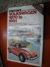 1970-81 VOLKSWAGEN BEETLE KARMANN GHIA 411 412 CHILTON REPAIR MANUAL SERVICE