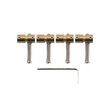 Musiclily Pro 4Pcs 19mm Brass Bridge Saddles For 4 String Precision Jazz Bass