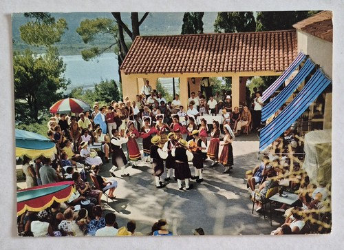 Postcard locals in costumes - in,