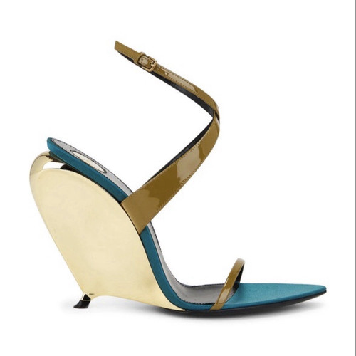 Saint laurent leather strappy - laurent,