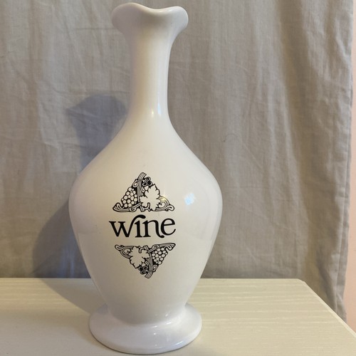 Vintage white ceramic wine - white,
