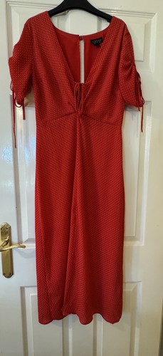 Topshop red polka dot - , dress