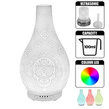 Demo Aroma Humidifier SKULL Lamp Scented Oil Diffuser Colour Changing LED Lights