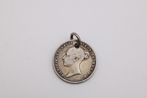 Silver victoria six pence - silver,