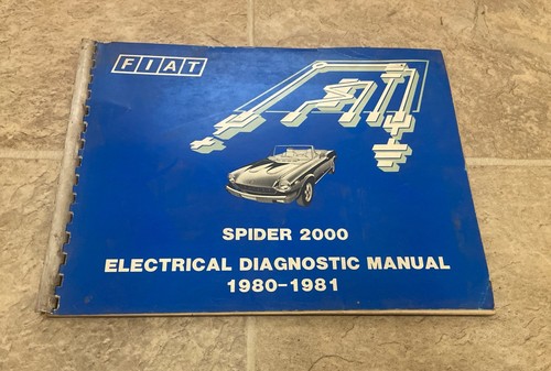 Fiat spider 2000 electrical - spider,