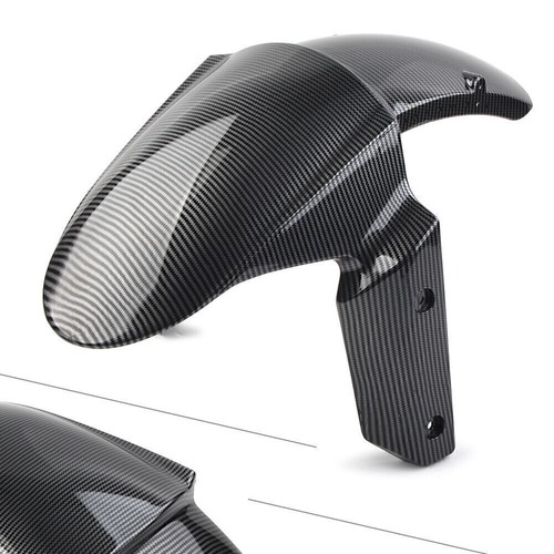 Carbon front fender mud guard - carbon,