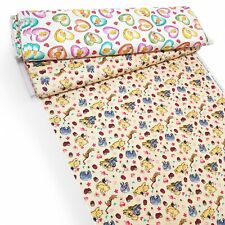 Winnie the Pooh Love 100% Cotton Percale Fabric Baby Children Dressmaking Craft