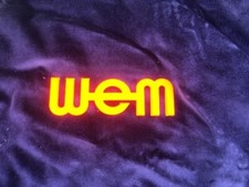 WEM brass orange fluorescent logo 2 lug  Starfinder and all cabs