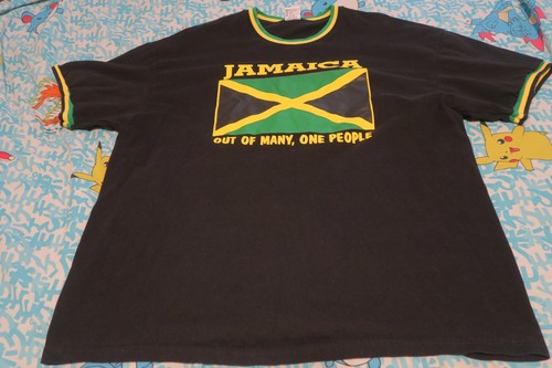 Vintage jamaica flag ringer - vintage,