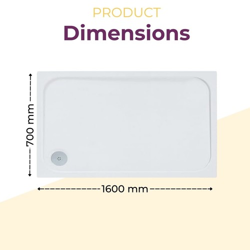 Anti slip shower tray slim - anti-slip,