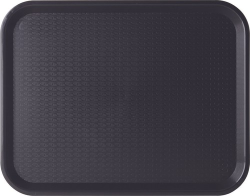 Black polypropylene food tray - food,