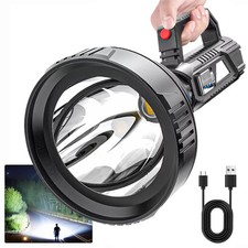 Super Bright LED Spot Light Searchlight Rechargeable Hand Torch Work Light Lamp